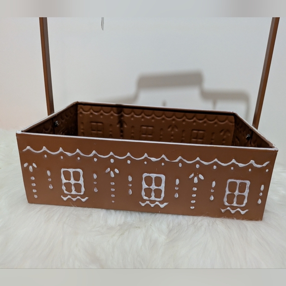 Willow & Riley Rustic Gingerbread Decor Kitchen Caddy Metal Organizer New! - Picture 8 of 12